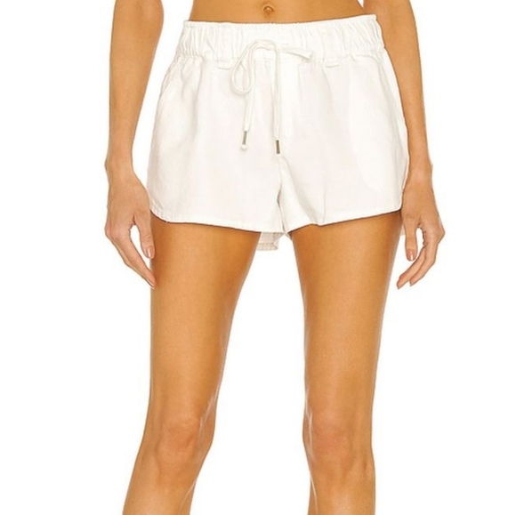 Young fabulous and broke solar denim twill off white short,New,large - Picture 8 of 9
